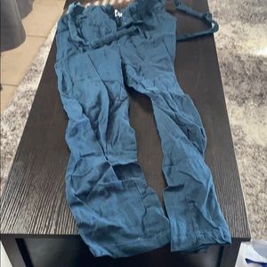 Teal work pants